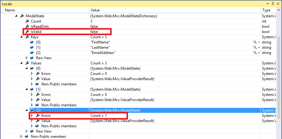 ModelState in ASP.NET MVC