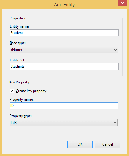 Entity properties