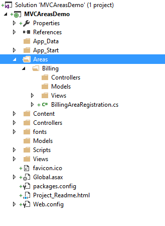 Areas - ASP.NET MVC Demystified