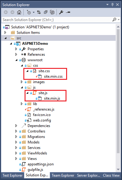 Using Gulp.js and the Task Runner Explorer in Visual Studio 2015