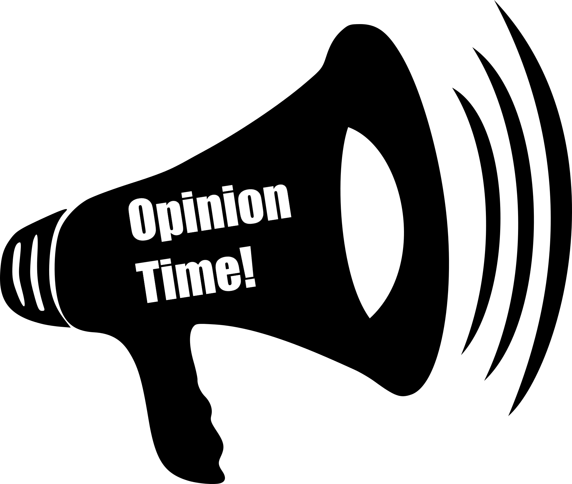 The "Opinion Time" megaphone