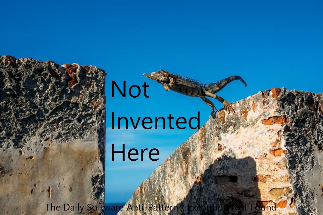 Not Invented Here - The Daily Software Anti-Pattern