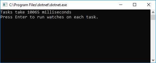 Using Stopwatch and ContinueWith to Measure Task Execution Time in C#