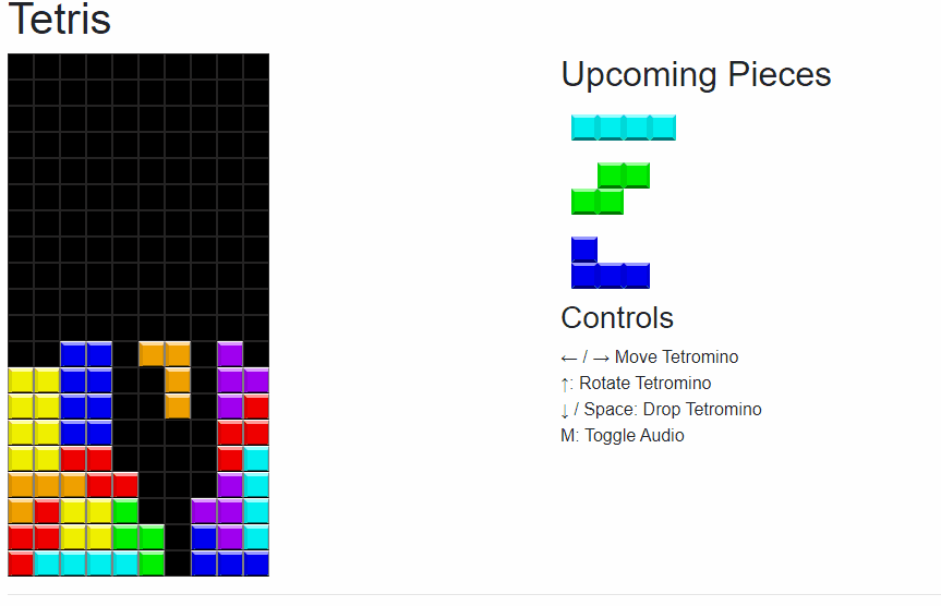 Tetris in Blazor Part 5: Controls, Upcoming Tetrominos, and Clearing Rows