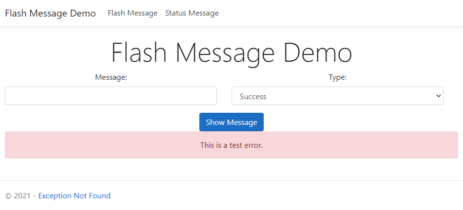 Custom User Message Extension Methods in C# and MVC