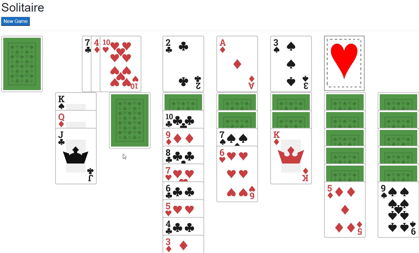 Solitaire in Blazor Part 4 - Drag and Drop